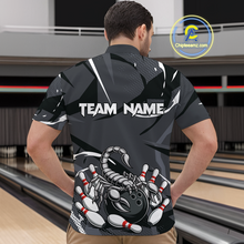 Load image into Gallery viewer, Custom Scorpio Zodiac Bowling Men Bowling Shirt Polo &amp; Quarter-Zip Bowling Team Jerseys HNT59