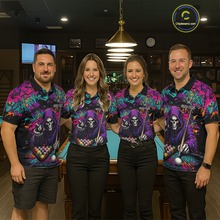 Load image into Gallery viewer, Custom Graffiti Grim Reaper 8 Ball Billiard Shirt for Women Billiard Team Jersey Billiard League NNT186