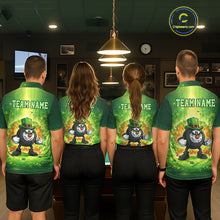 Load image into Gallery viewer, Shamrock Funny Fire Flame 8 Ball Men Billiards Shirt Personalized St Patrick's Day Pool Balls Shirt NYN2679