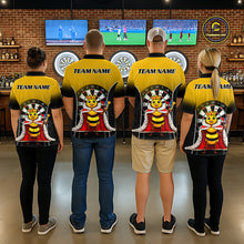 Load image into Gallery viewer, Custom Funny King Bee Dart Shirt Dart Team Jersey for Men Dartboard Polo &amp; 1/4 Zip Shirts NNT164