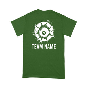 Funny 8 Ball Pool Billiard T-Shirt Custom Billiard Team Shirt, 8 Ball T Shirts For Pool Player TDM3895