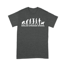 Load image into Gallery viewer, Funny English Springer Spaniel Dog Evolution T-shirt FSD3776 D02