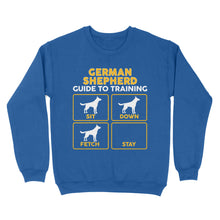 Load image into Gallery viewer, German Shepherd Standard Sweatshirt | Funny Guide to Training dog - FSD2401D08