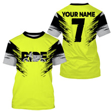 Load image into Gallery viewer, Custom dirt bike jersey adult kid UPF30+ motocross racing green off-road motorcycle racewear NMS968