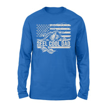 Load image into Gallery viewer, Reel Cool Dad American flag shirt, Perfect Father's Day Gifts for Fisherman D01 NQS1213  - Standard Long Sleeve