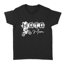 Load image into Gallery viewer, Moto Mom T-shirt, Cool Biker Mom Women Shirt, Motorcycle Shirt for Mom Mother's Day Gift, Motocross Mom NMS336