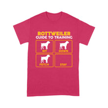 Load image into Gallery viewer, Rottweiler Standard T-shirt | Funny Guide to Training dog - FSD2405D08