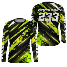 Load image into Gallery viewer, Custom Motocross Jersey UPF30+ Kid&amp;Adult Green Dirt Bike Racing Off-road Motorcycle Racewear NMS1269