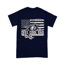 Load image into Gallery viewer, Reel Cool Dad American flag shirt, Perfect Father's Day Gifts for Fisherman D01 NQS1213 - Standard T-shirt