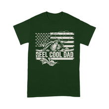 Load image into Gallery viewer, Reel Cool Dad American flag shirt, Perfect Father's Day Gifts for Fisherman D01 NQS1213 - Standard T-shirt