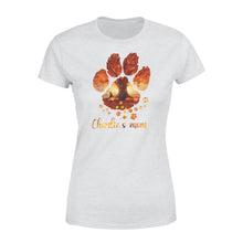 Load image into Gallery viewer, Custom dog's name dog paws mom autumn halloween personalized gift - Standard Women's T-shirt