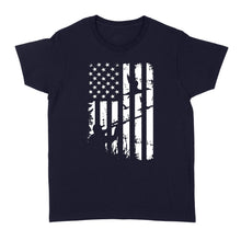 Load image into Gallery viewer, Duck Hunting American Flag Clothes, Shirt for hunter NQSD239 - Standard Women's T-shirt