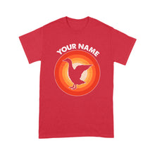 Load image into Gallery viewer, Goose Retro Vintage Sunset Custom Name Shirt, Goose Hunting Shirt, Personalized Gift for Goose Bird Lover Standard T-shirt FSD2347D08