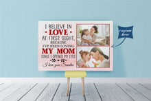 Load image into Gallery viewer, Personalized Canvas| Mother and I, Love At First Sight - Custom Image Canvas| Sunflower Canvas| Birthday Gifts, Mother's Day Gift  T255