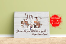 Load image into Gallery viewer, Personalized Mom Canvas| Mom Hold Us Together Mom Photo| Mom Birthday Gifts for Her Mom Mother's Day Gift JC210