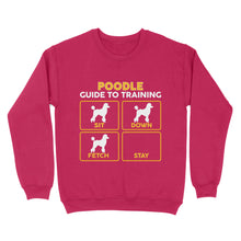 Load image into Gallery viewer, Poodle Standard Sweatshirt | Funny Guide to Training dog - FSD2403D08