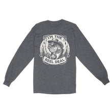 Load image into Gallery viewer, Long Sleeve - I'm the reel deal gift for fisherman A54
