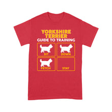 Load image into Gallery viewer, Yorkshire Terrier Standard T-shirt | Funny Guide to Training dog - FSD2411D08