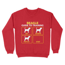 Load image into Gallery viewer, Beagle Standard Sweatshirt | Funny Guide to Training dog - FSD2404D08