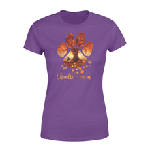 Load image into Gallery viewer, Custom dog's name dog paws mom autumn halloween personalized gift - Standard Women's T-shirt