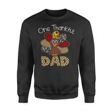 Load image into Gallery viewer, One thankful dad thanksgiving gift for him - Standard Crew Neck Sweatshirt