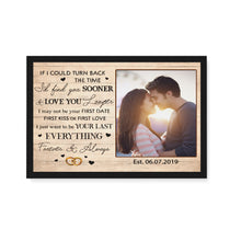 Load image into Gallery viewer, Personalized Custom Photo Canvas, I love you Forever &amp; Always , Anniversary Gifts D05 NQS1257