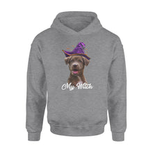 Load image into Gallery viewer, My dog is my witch - custom image for Halloween personalized gift - Standard Hoodie