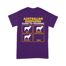 Load image into Gallery viewer, Australian Shepherd Standard T-shirt | Funny Guide to Training dog - FSD2410D08