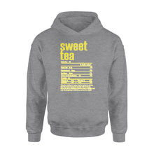 Load image into Gallery viewer, Sweet tea nutritional facts happy thanksgiving funny shirts - Standard Hoodie