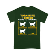 Load image into Gallery viewer, Yorkshire Terrier Standard T-shirt | Funny Guide to Training dog - FSD2411D08
