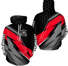 Load image into Gallery viewer, Personalized Riding Jersey T-shirt Hoodie, Motocross Racing Dirt Bike Motorcycle Off-Road Biker Red| NMS278