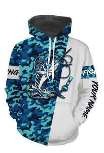 Sailfish Fishing Sea Camo Custom Name Full Printing Shirts Personalized Gift TATS113