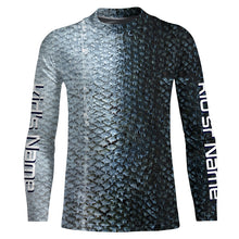 Load image into Gallery viewer, Chinook King Salmon Fishing Scales Custom Long Sleeve Fishing Shirts, Salmon Fishing Jerseys IPHW3986