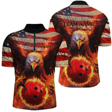 Load image into Gallery viewer, American Flag We The People Custom Eagle Bowling Shirts For Men, Patriotic Bowling Team Jerseys IPHW5287