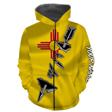 Load image into Gallery viewer, New Mexico Bow Hunter Hunting archer 3D arrow New Mexico Flag Customize name 3D All over print shirts - personalized Patriotic hunting apparel gift for men, women and kid - IPH1997