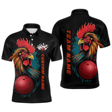 Load image into Gallery viewer, Custom Chicken Bowling Shirts For Men Bowling Polo Shirts Team Bowling League Jersey IPHW5290
