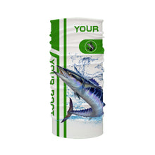 Load image into Gallery viewer, Wahoo fishing Customize name and boat name fishing shirts for men, custom fishing apparel | Green - NQS3251