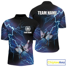 Load image into Gallery viewer, Custom bowling shirt for men – personalized team jersey front view