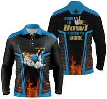 Load image into Gallery viewer, personalized bowling shirt for men – custom name design side view