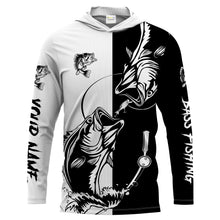 Load image into Gallery viewer, Bass fishing tattoo shirt UV protection Customize name fishing shirts NQS1461