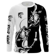 Load image into Gallery viewer, Bass fishing tattoo shirt UV protection Customize name fishing shirts NQS1461