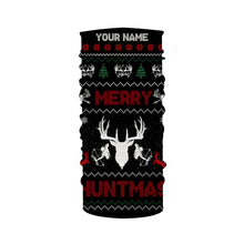 Load image into Gallery viewer, Deer hunter Merry huntmas custom funny ugly Christmas sweatshirt all over printed shirts, hunter gift NQS4174