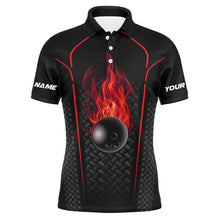Load image into Gallery viewer, Bowling Shirt For men custom polo Bowling Jersey 3D Bowling Team Shirt For men | Red NQS6769