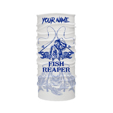 Load image into Gallery viewer, Fish reaper fishing blue shirt Customize Name Long Sleeve Fishing Shirts, fishing gift NQS2484