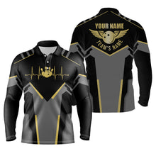 Load image into Gallery viewer, personalized bowling shirt for men – custom name design side view
