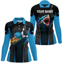 Load image into Gallery viewer, personalized bowling shirt for women – custom name design side view