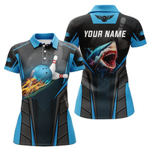 Load image into Gallery viewer, Custom bowling shirt for women – personalized team jersey front view