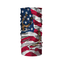 Load image into Gallery viewer, Patriotic Fishing shirt with American Flag and Fishing Hook 3D shirt, Fishing long sleeve fishing tshirt FSD3268