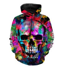 Load image into Gallery viewer, Skull Colorful 3D All Over Printed Shirts, Hoodie - Personalized Gifts for Men, Women and Kid - FSD2580
