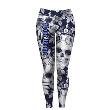 Load image into Gallery viewer, Skull Leggings for Women Custom name Full printing leggings FSD1738